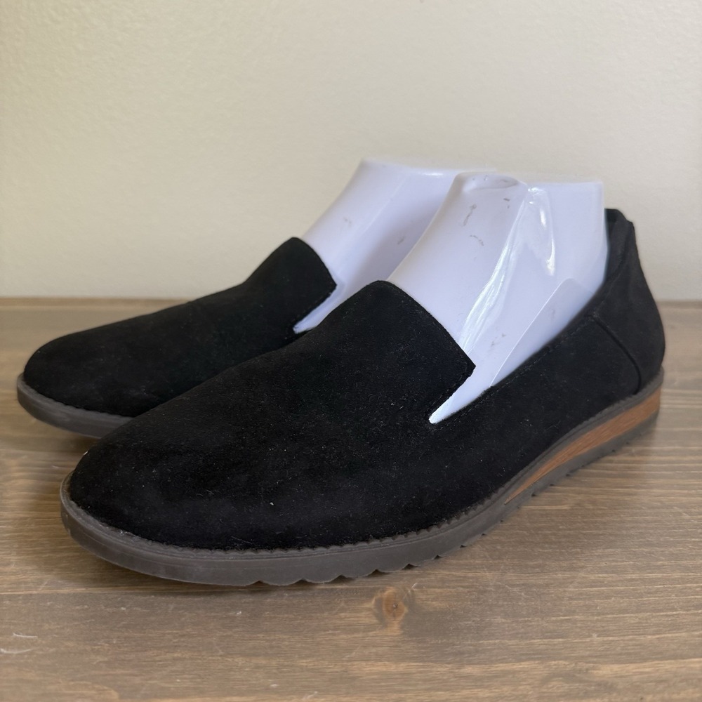 Dr. Scholls Womens 9.5 Black Jetset Loafers Slip On Comfort Shoes Flats